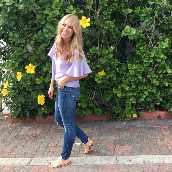 Lavender Cotton Spring Blouse - Picture 5 of 8